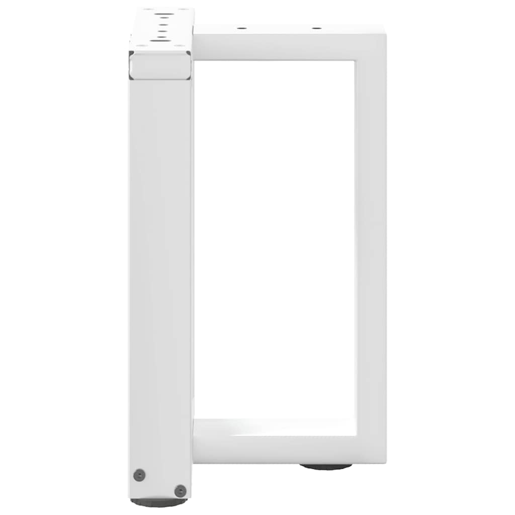 Coffee table legs T-shape 2 pcs. White 28x25x(42-43) cm steel