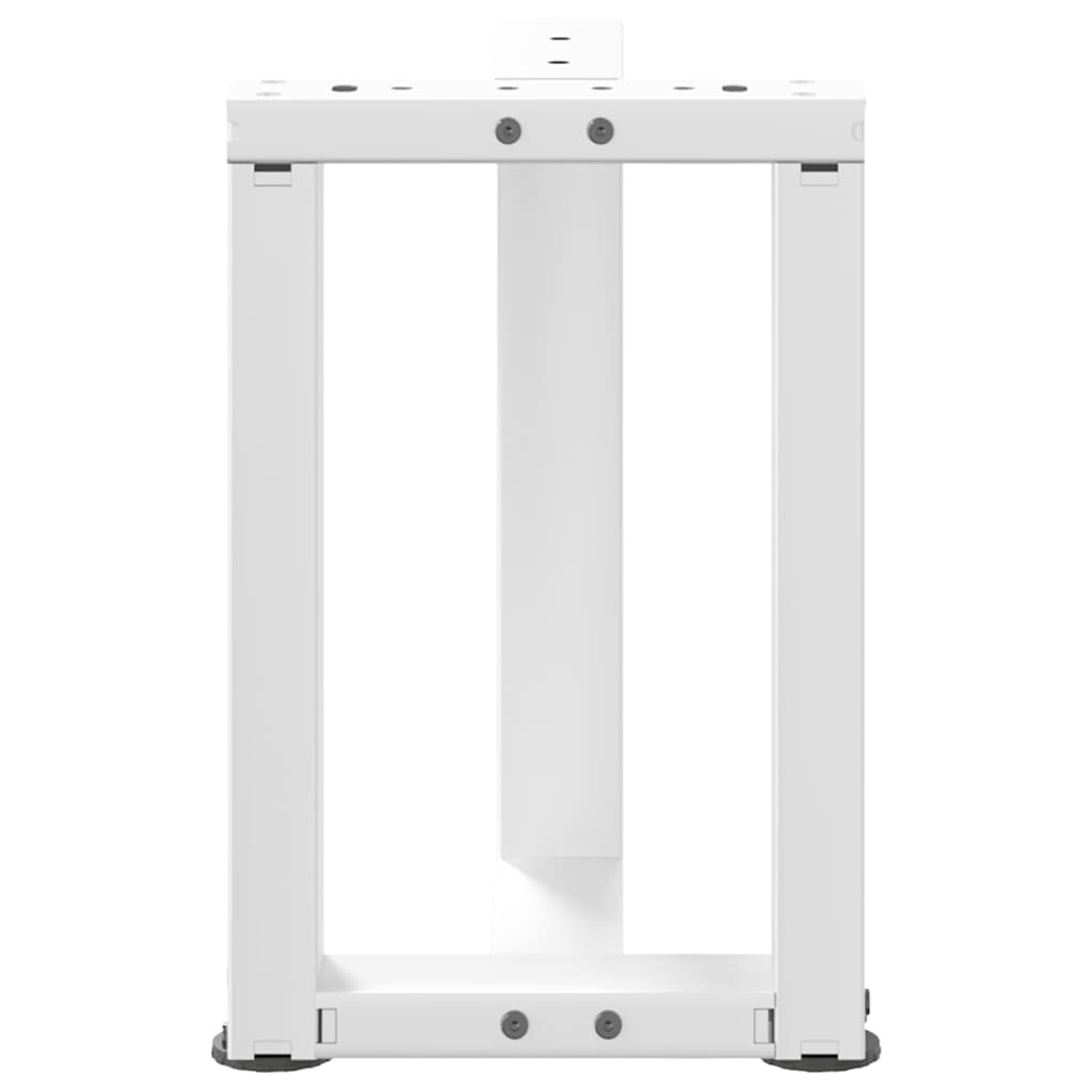 Coffee table legs T-shape 2 pcs. White 28x25x(42-43) cm steel