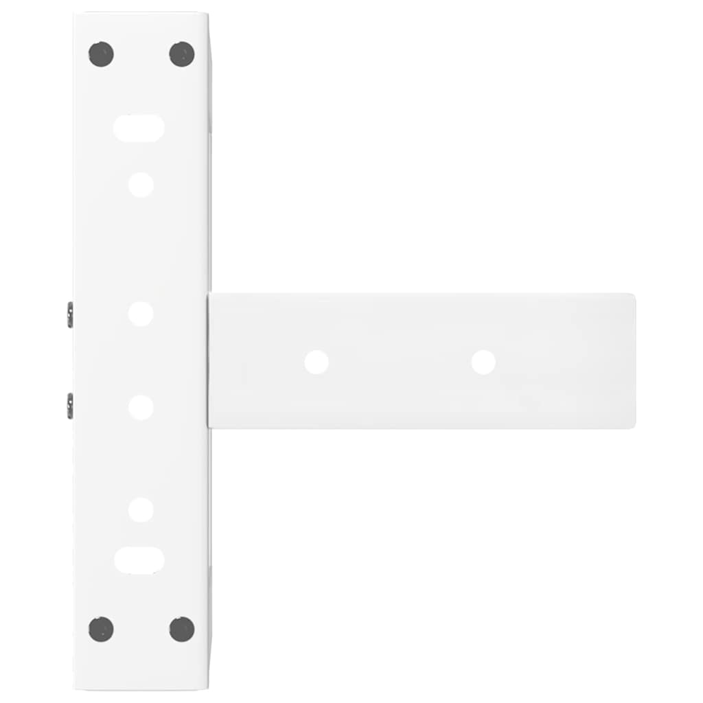 Coffee table legs T-shape 2 pcs. White 28x25x(42-43) cm steel