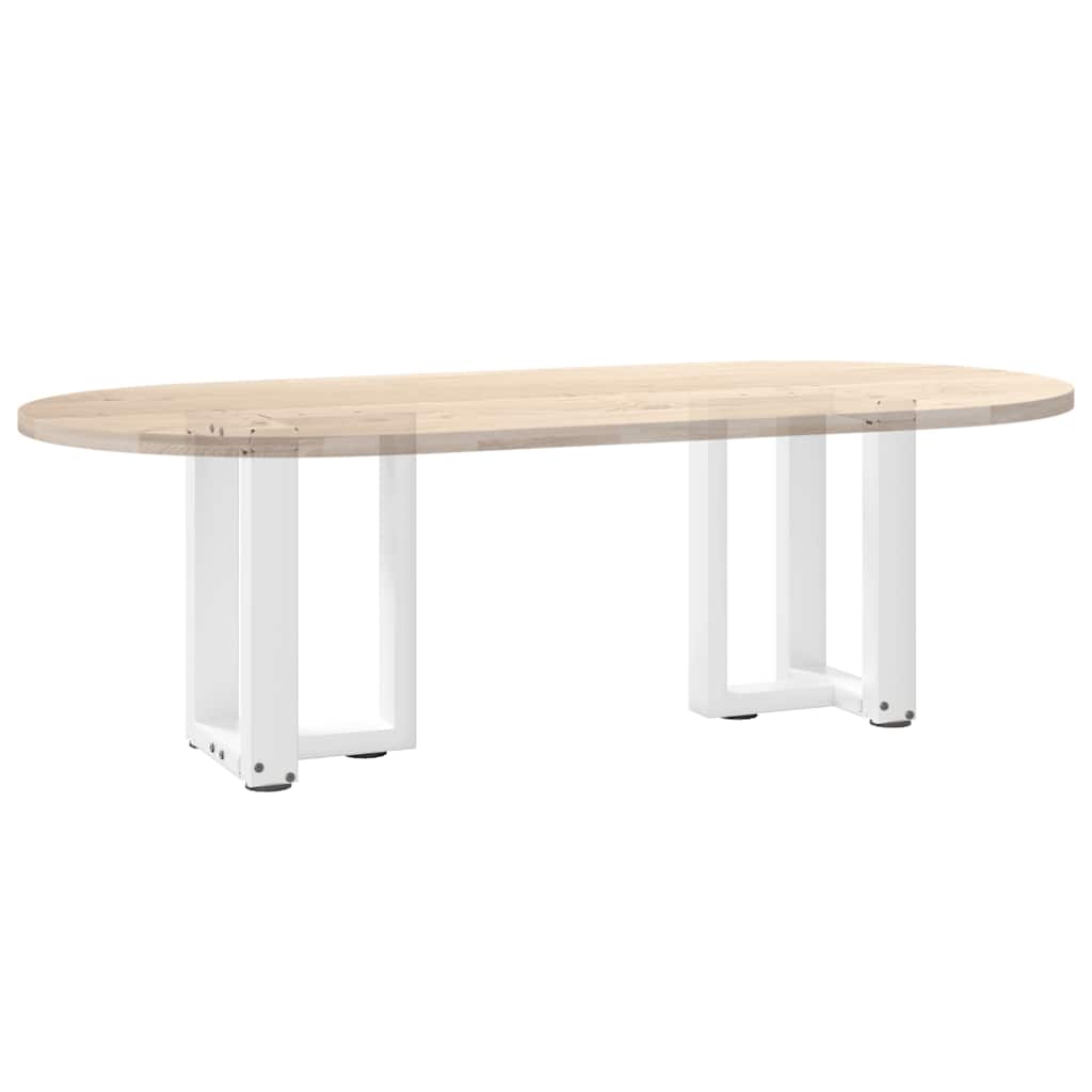 Coffee table legs T-shape 2 pcs. White 28x25x(42-43) cm steel