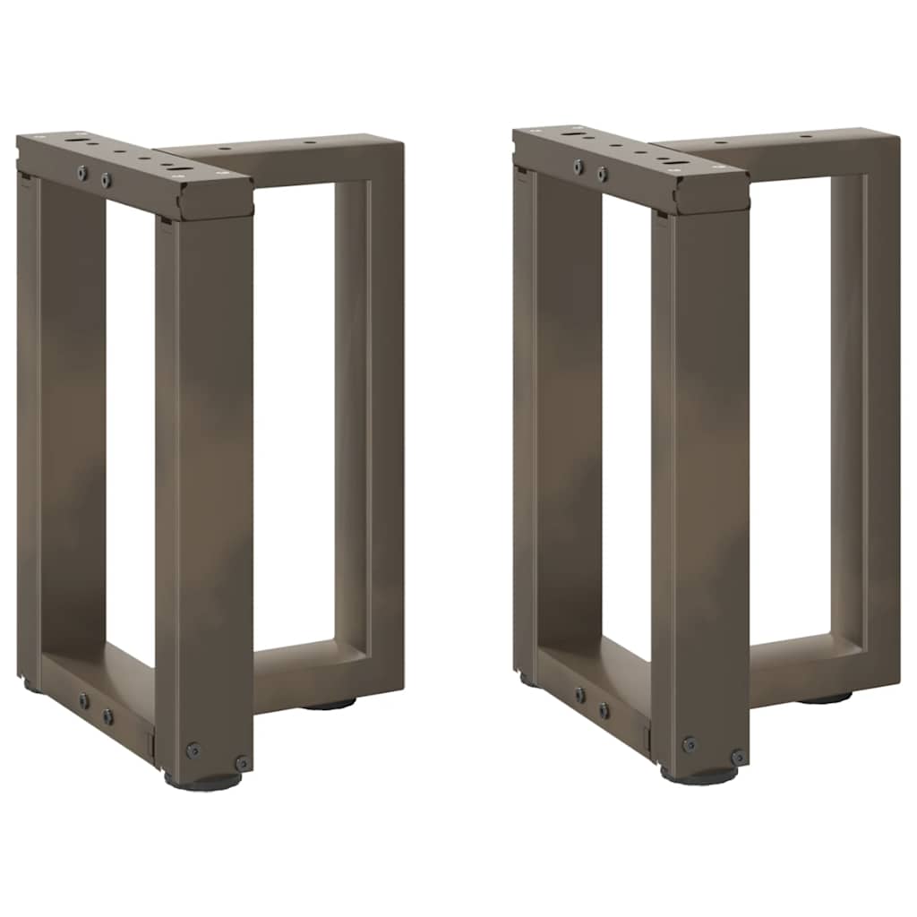 Coffee table legs T-shape 2 pcs. Natural steel 38x25x(42-43) cm steel