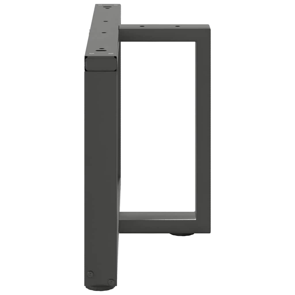 Coffee table legs T-shape 2 pcs. Anthracite 60x25x(42-43) cm steel