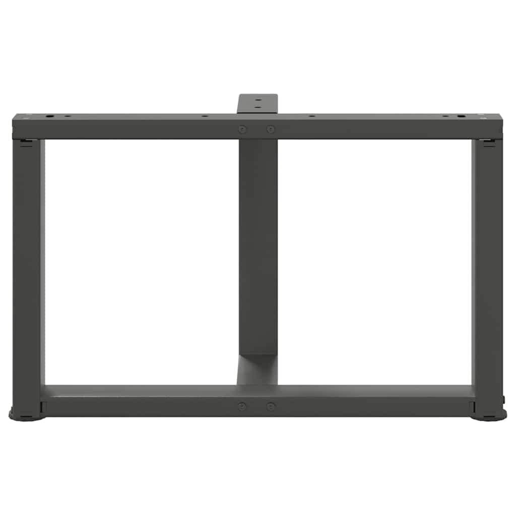 Coffee table legs T-shape 2 pcs. Anthracite 60x25x(42-43) cm steel