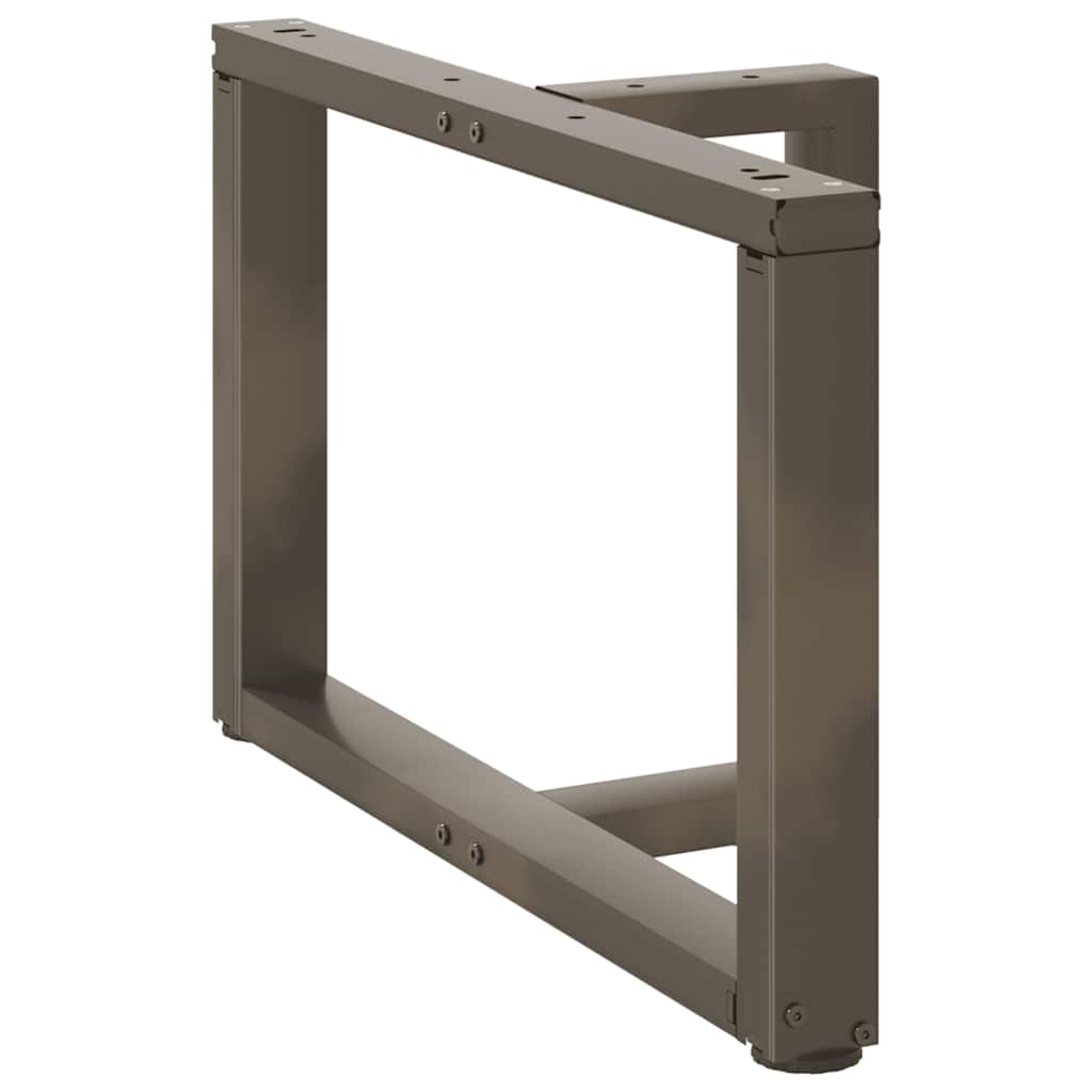 Coffee table legs T-shape 2 pcs. natural steel 60x25x(42-43) cm steel