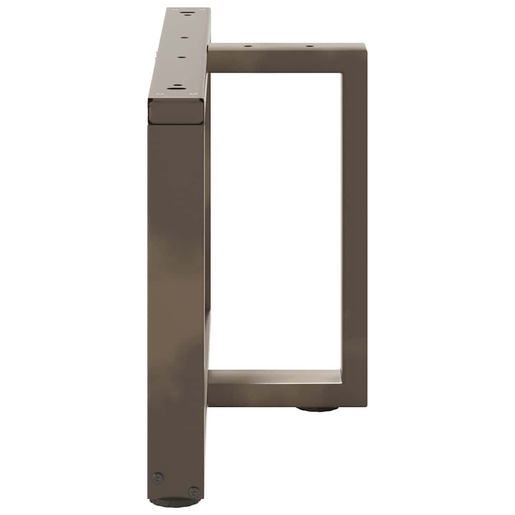 Coffee table legs T-shape 2 pcs. natural steel 60x25x(42-43) cm steel