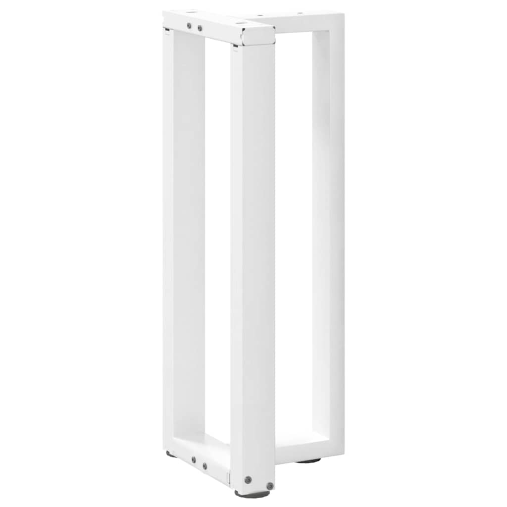 Console table legs T-shape 2 pcs. White 38x25x(72-73) cm steel
