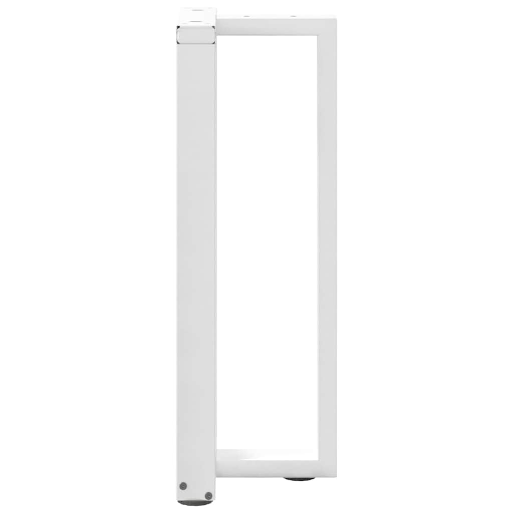 Console table legs T-shape 2 pcs. White 38x25x(72-73) cm steel