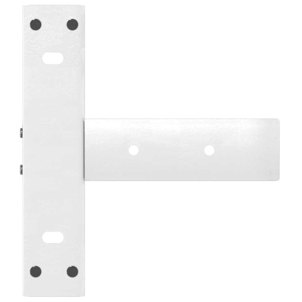 Console table legs T-shape 2 pcs. White 38x25x(72-73) cm steel