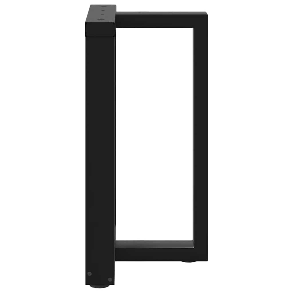 Dining table legs T-shape 2 pcs. Black 50x35x(72-73) cm steel