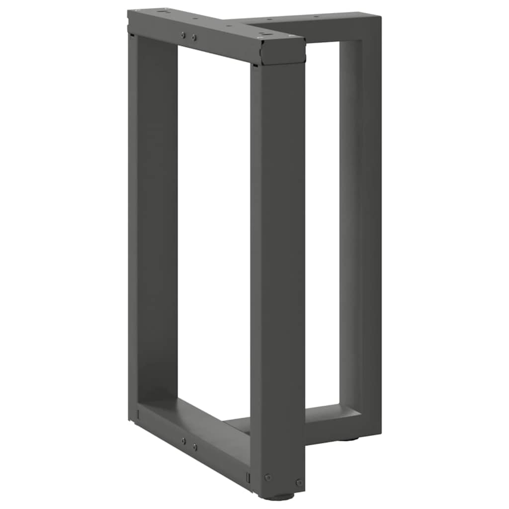 Dining table legs T-shape 2 pcs. Anthracite 60x35x(72-73) cm steel