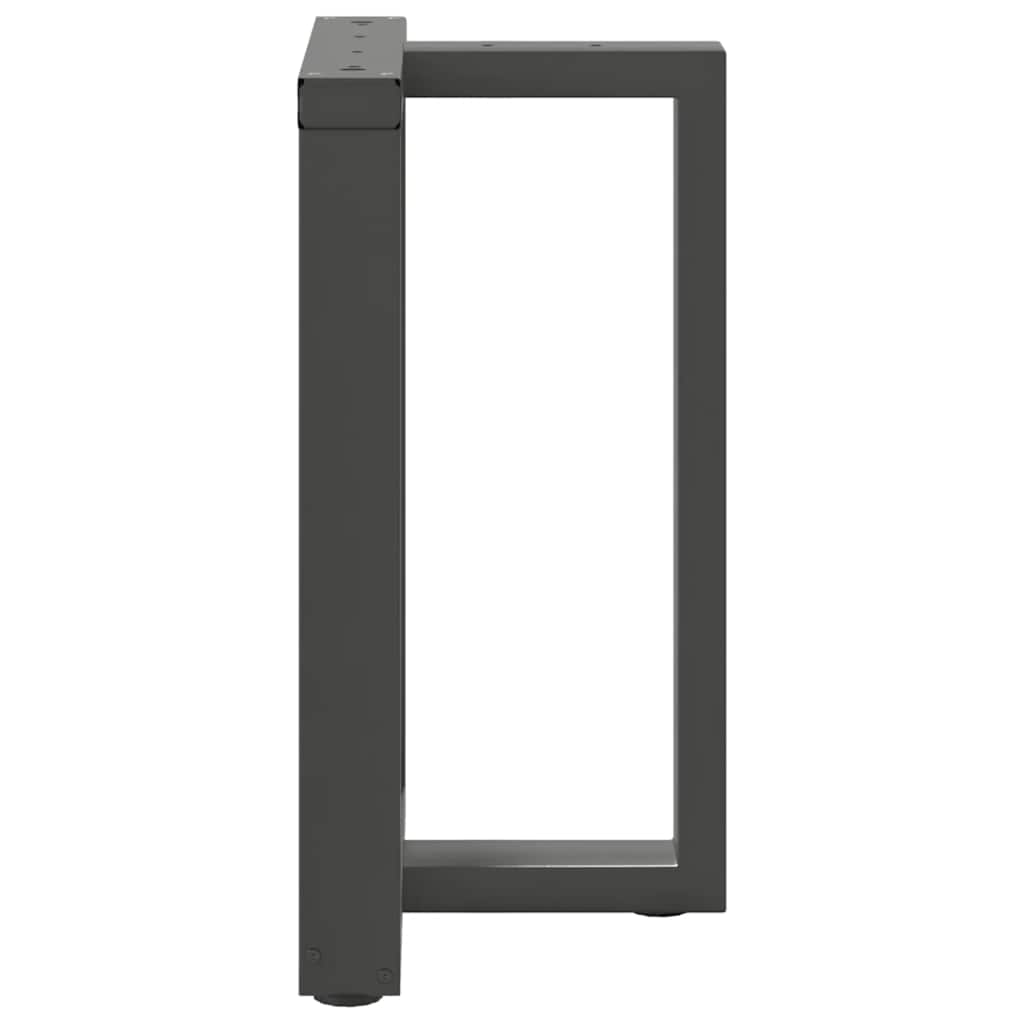 Dining table legs T-shape 2 pcs. Anthracite 60x35x(72-73) cm steel