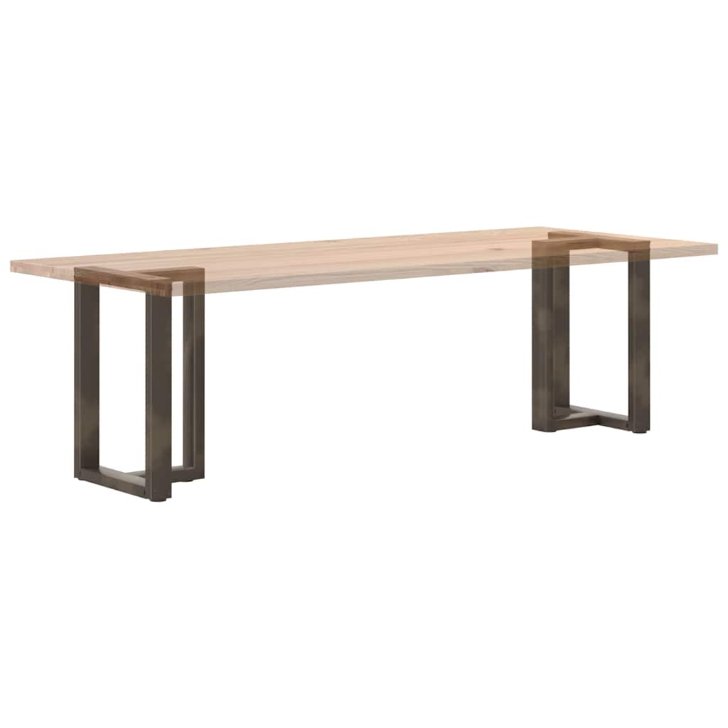 Dining table legs T-shape 2 pcs. Natural steel 60x35x(72-73) cm steel