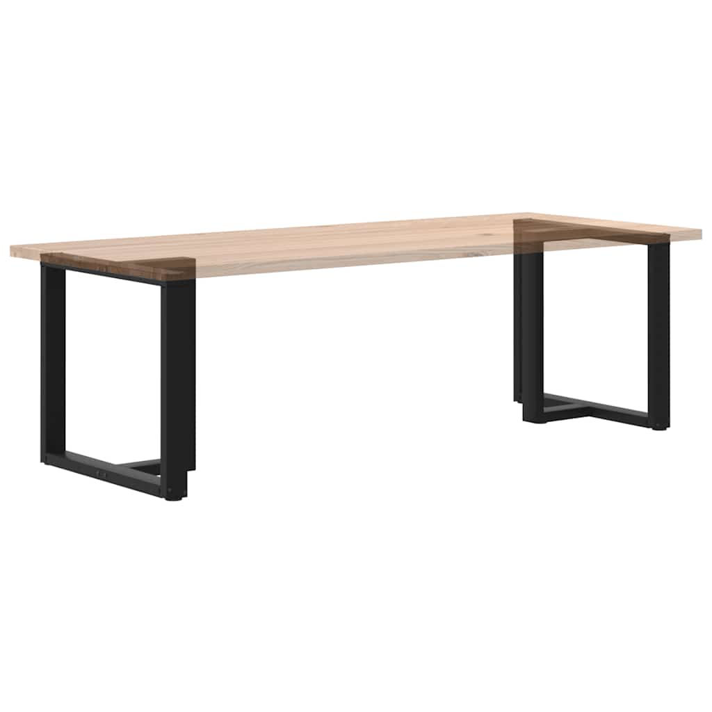 Dining table legs T-shape 2 pcs. Black 80x35x(72-73) cm steel