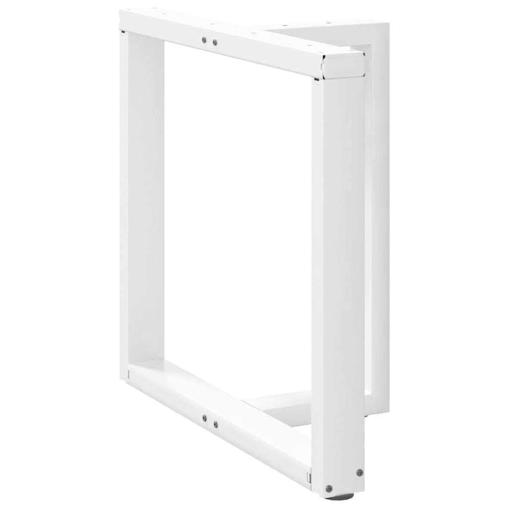 Dining table legs T-shape 2 pcs. White 80x35x(72-73) cm steel