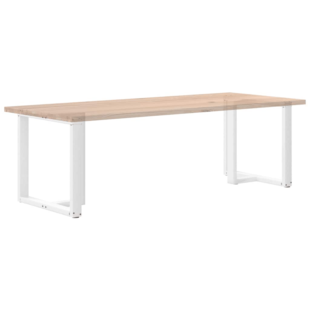 Dining table legs T-shape 2 pcs. White 80x35x(72-73) cm steel