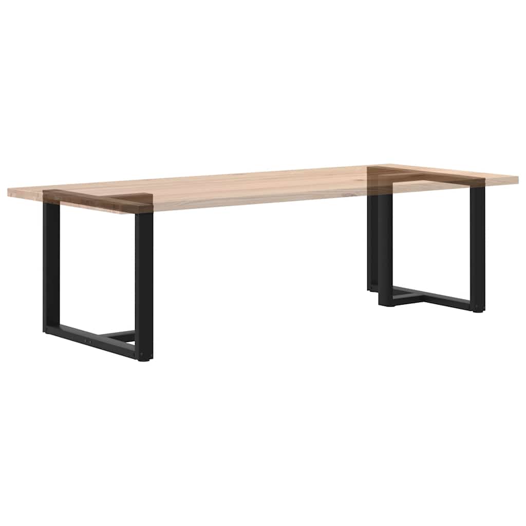 Dining table legs T-shape 2 pcs. Black 90x35x(72-73) cm steel