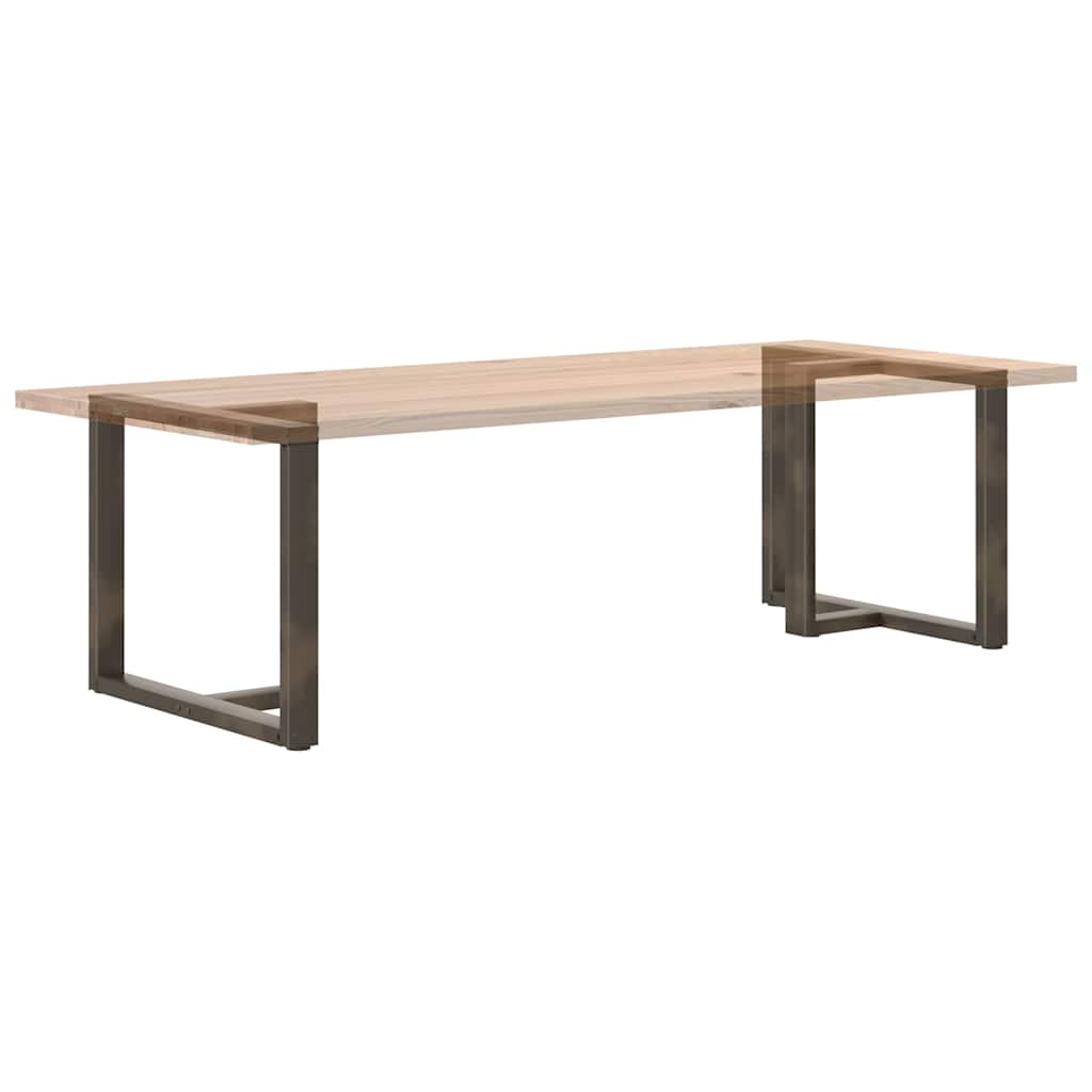 Dining table legs T-shape 2 pcs. Natural steel 100x35x(72-73) cm steel