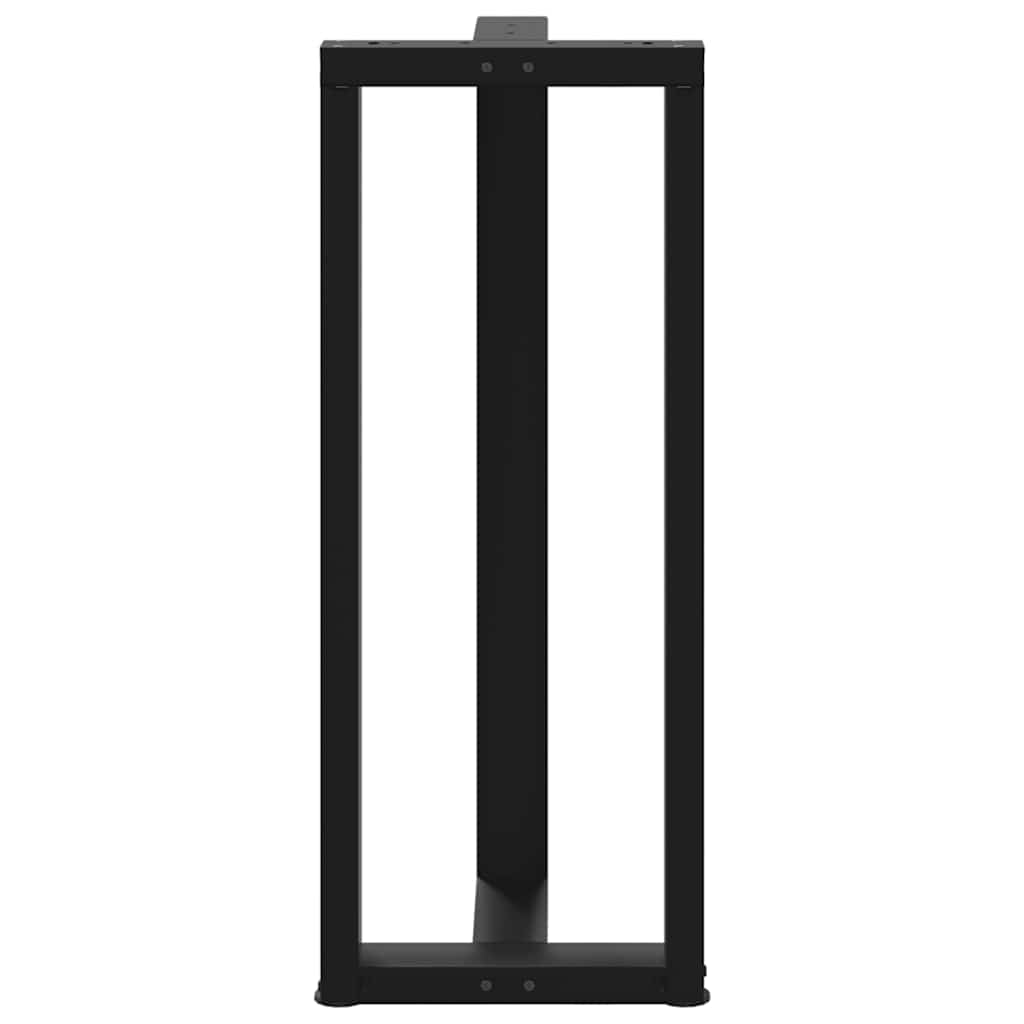 Bar table legs T-shape 2 pcs. Black 40x35x(100-101) cm steel