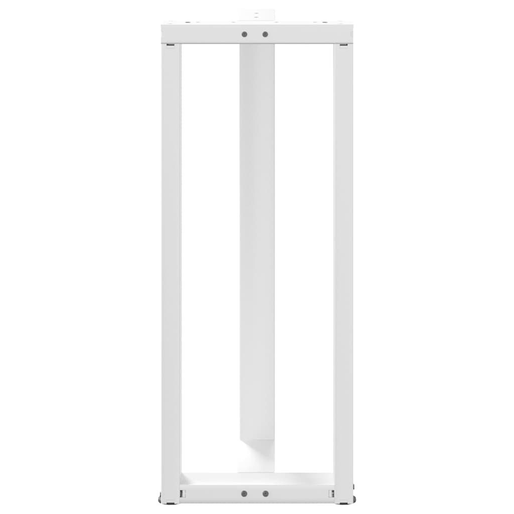 Bar table legs T-shape 2 pcs. White 40x35x(100-101) cm steel