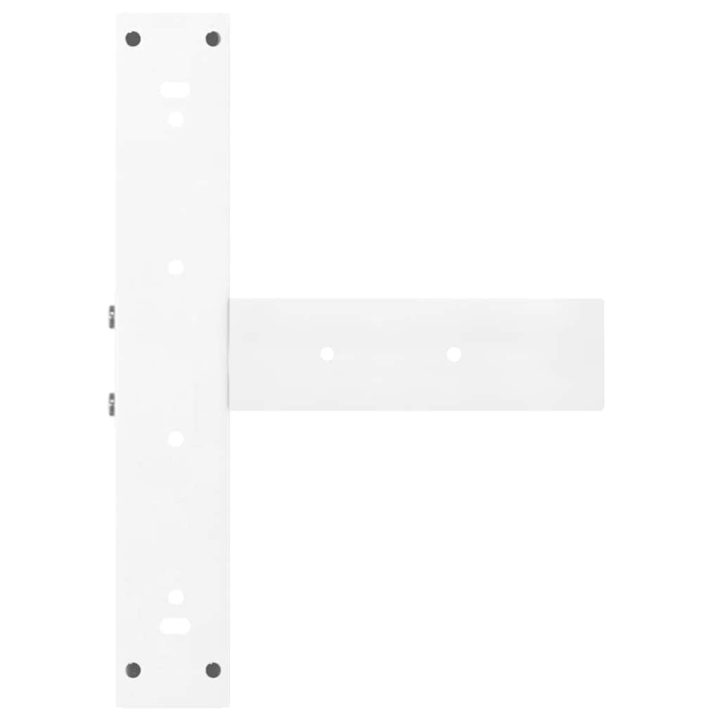 Bar table legs T-shape 2 pcs. White 40x35x(100-101) cm steel