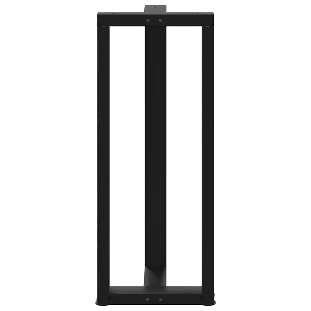 Bar table legs T-shape 2 pcs. Black 50x35x(100-101) cm steel