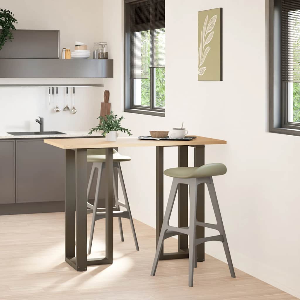 Bar table legs T-shape 2 pcs. Natural steel 50x35x(100-101) cm steel