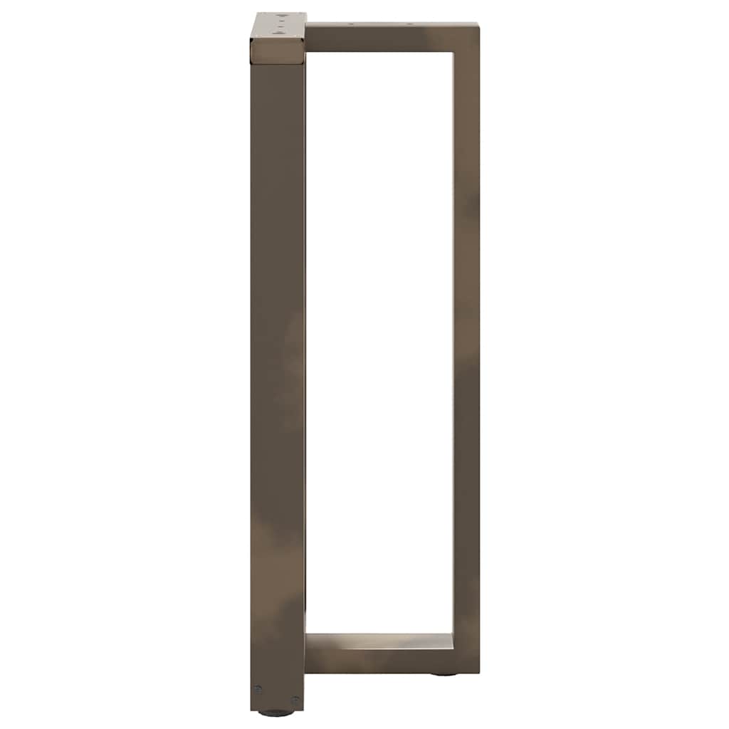Bar table legs T-shape 2 pcs. Natural steel 50x35x(100-101) cm steel