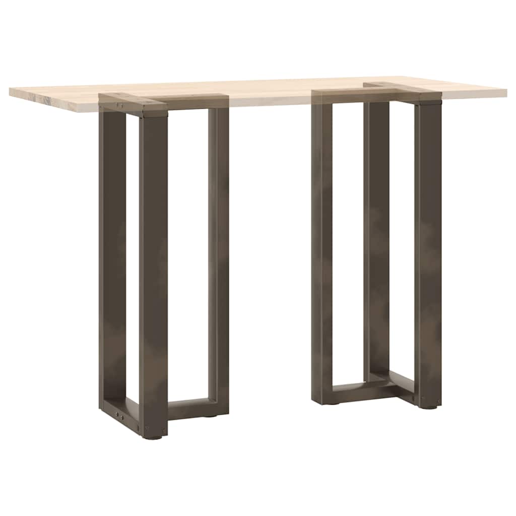 Bar table legs T-shape 2 pcs. Natural steel 50x35x(100-101) cm steel