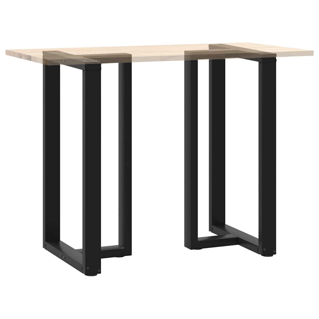 Bar table legs T-shape 2 pcs. Black 60x35x(100-101) cm steel