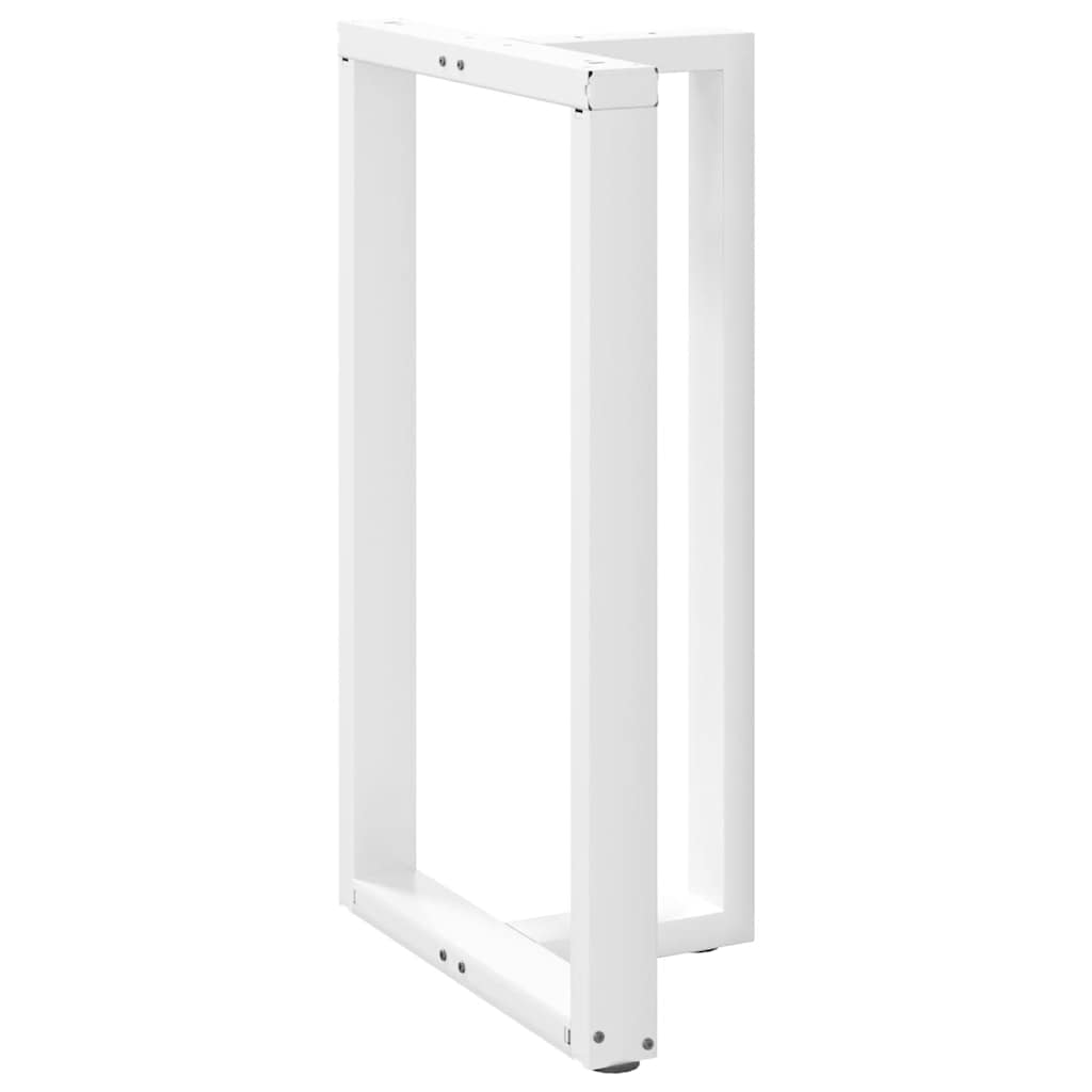 Bar table legs T-shape 2 pcs. White 60x35x(100-101) cm steel