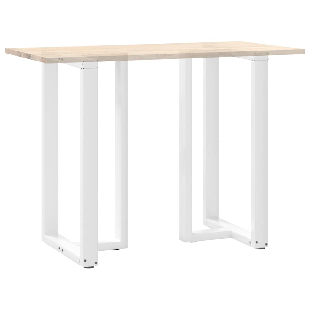 Bar table legs T-shape 2 pcs. White 60x35x(100-101) cm steel