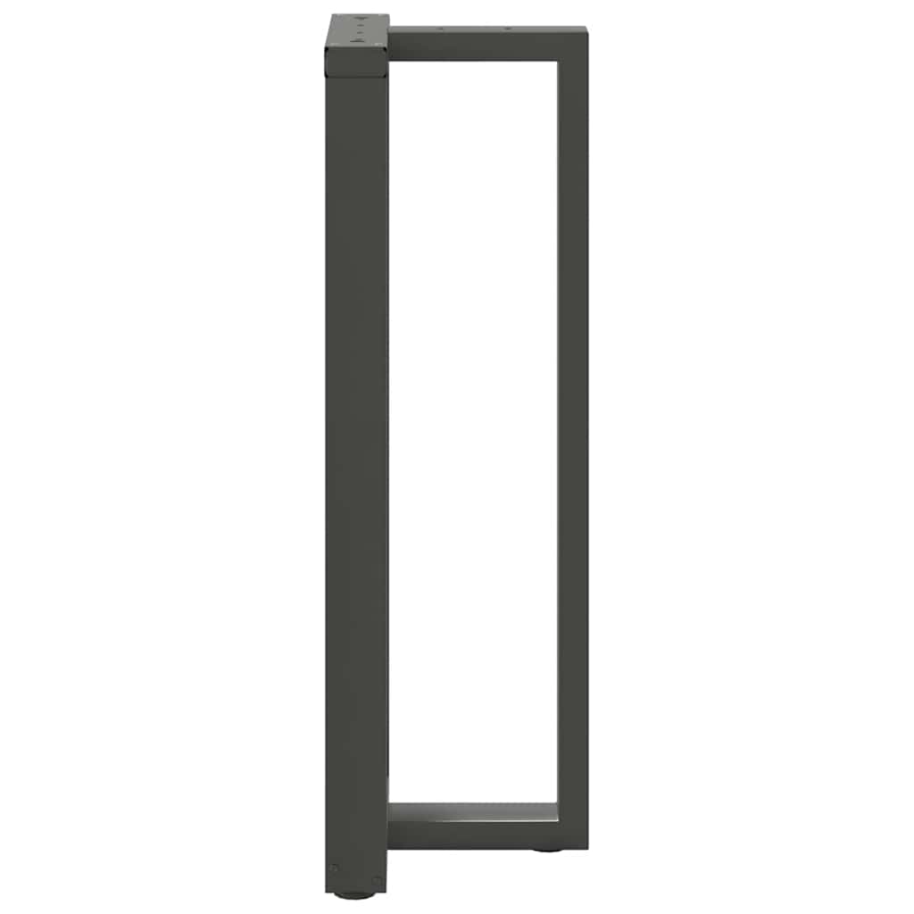 Bar table legs T-shape 2 pcs. Anthracite 50x35x(110-111) cm steel