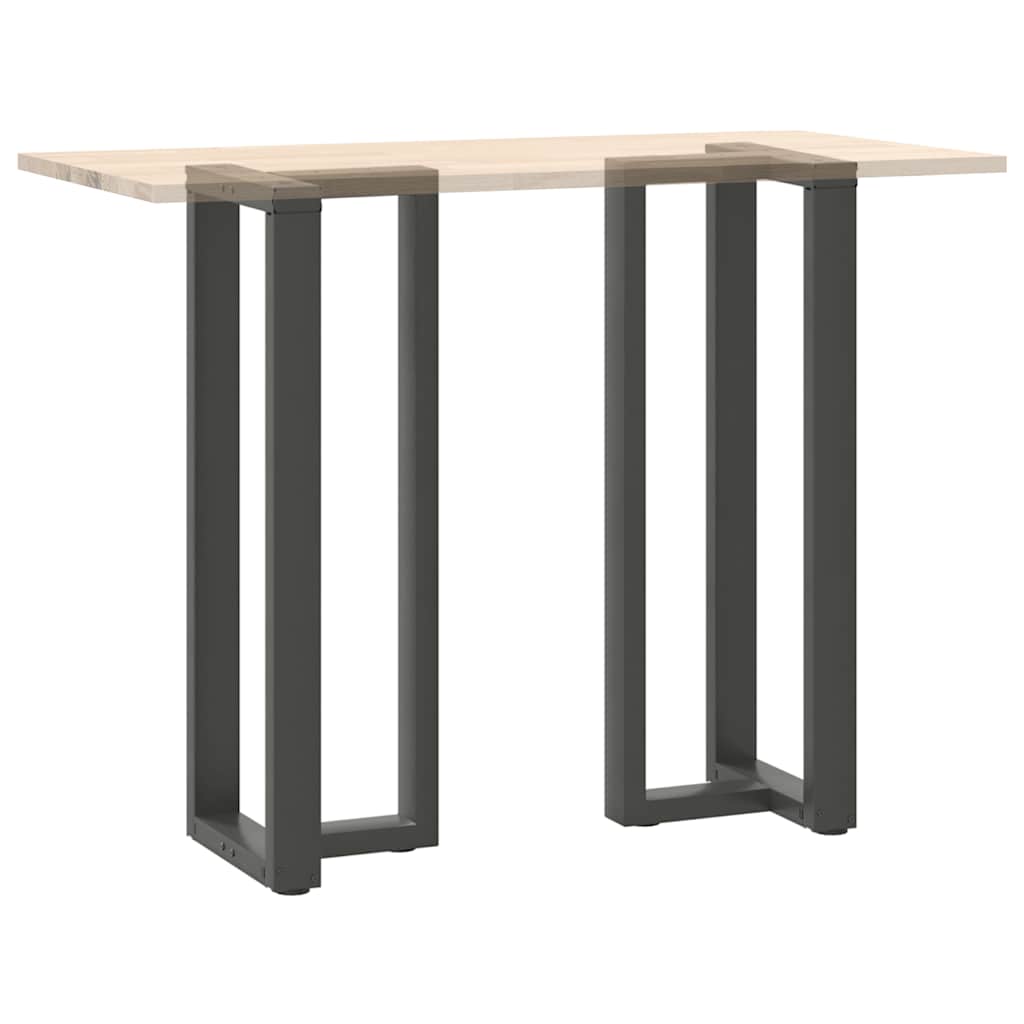 Bar table legs T-shape 2 pcs. Anthracite 50x35x(110-111) cm steel