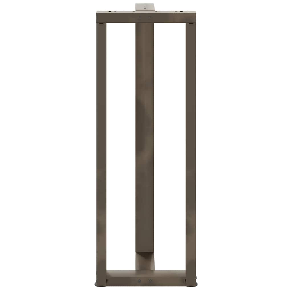 Bar table legs T-shape 2 pcs. Natural steel 50x35x(110-111) cm steel