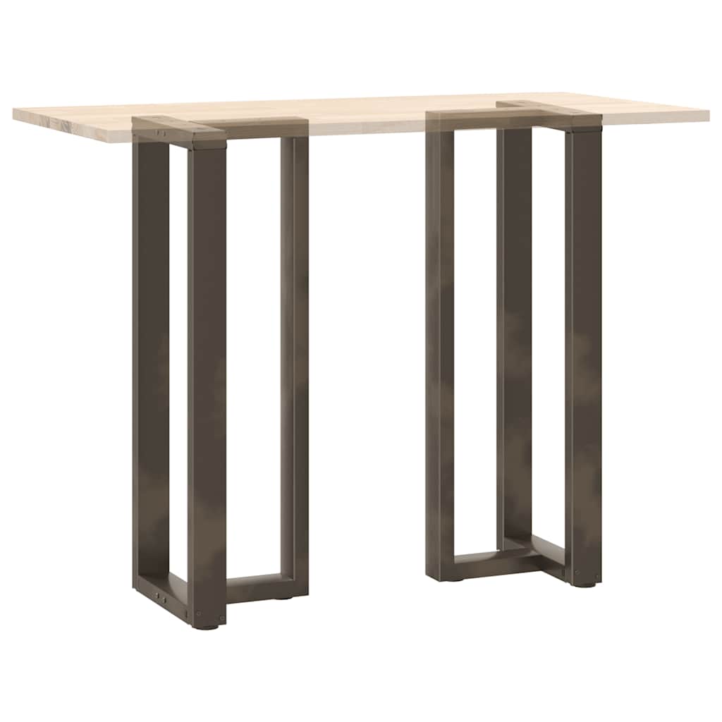 Bar table legs T-shape 2 pcs. Natural steel 50x35x(110-111) cm steel