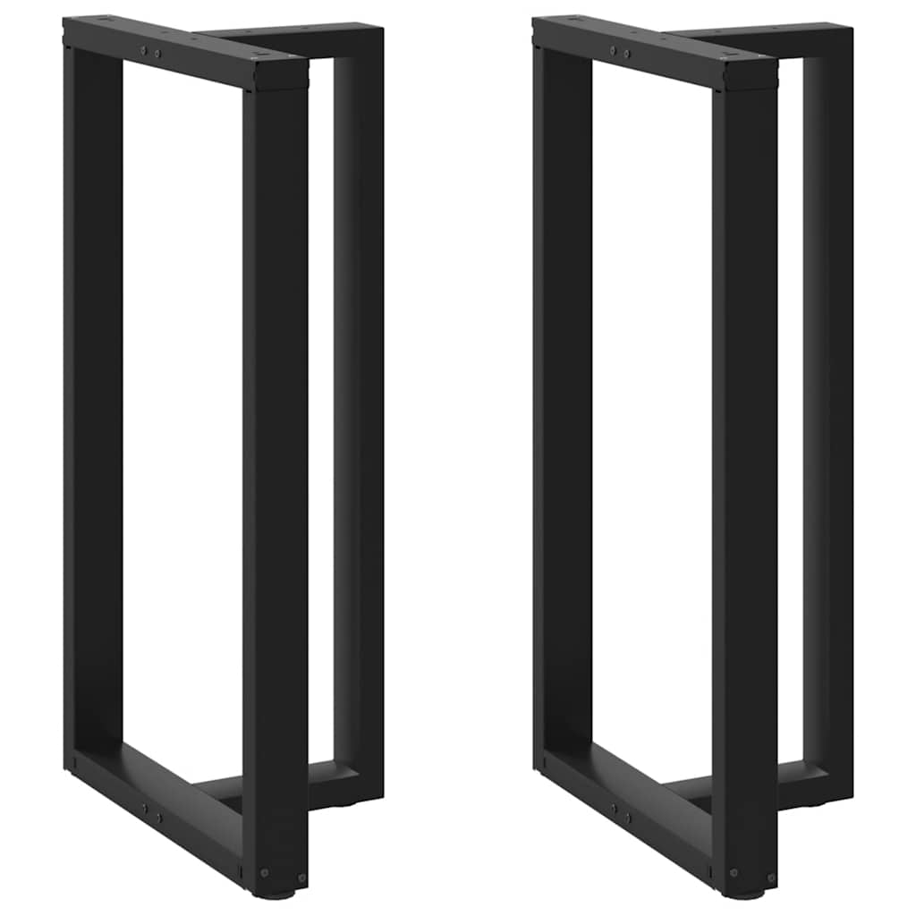 Bar table legs T-shape 2 pcs. Black 60x35x(110-111) cm steel