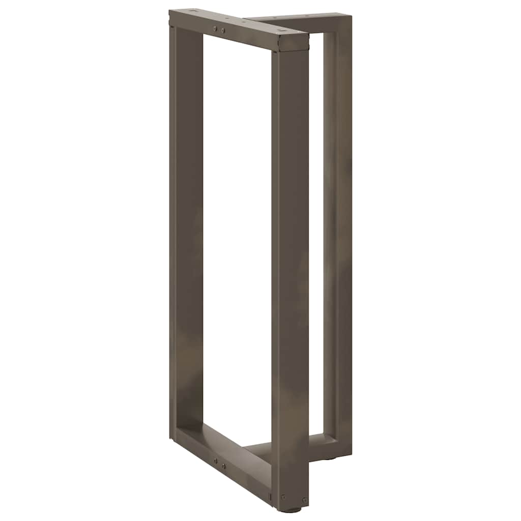 Bar table legs T-shape 2 pcs. Natural steel 60x35x(110-111) cm steel
