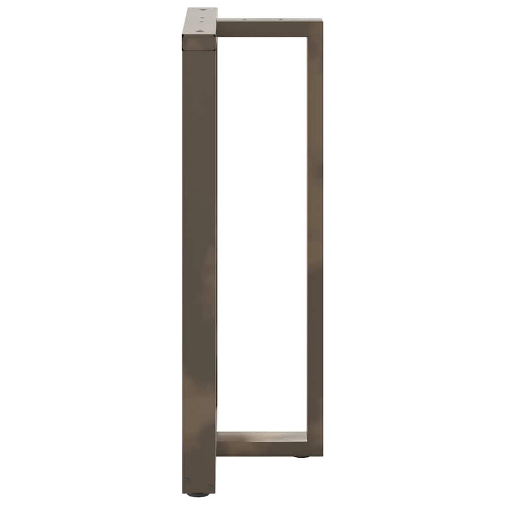 Bar table legs T-shape 2 pcs. Natural steel 60x35x(110-111) cm steel