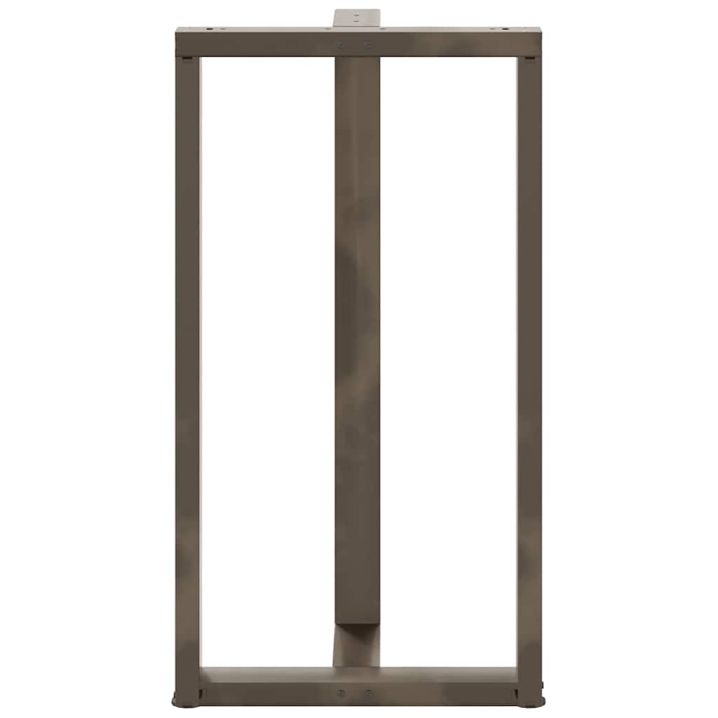 Bar table legs T-shape 2 pcs. Natural steel 60x35x(110-111) cm steel