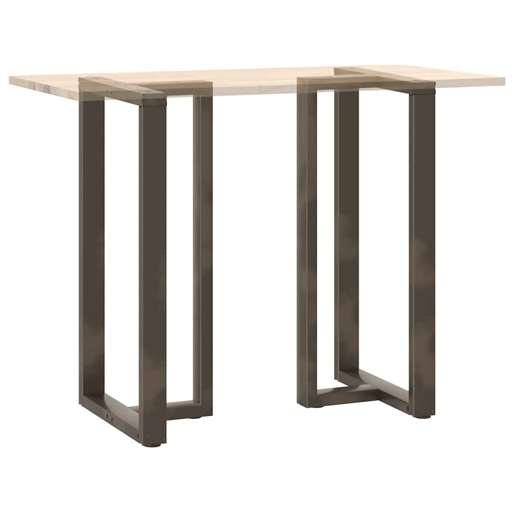 Bar table legs T-shape 2 pcs. Natural steel 60x35x(110-111) cm steel