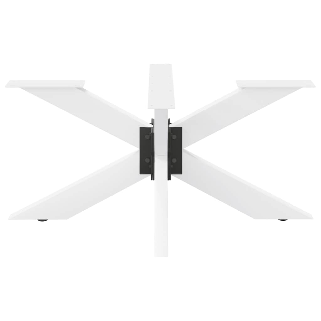 Coffee table leg in spider shape white 98x58x(42-43) cm steel