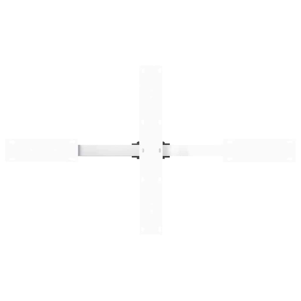 Coffee table leg in spider shape white 98x58x(42-43) cm steel