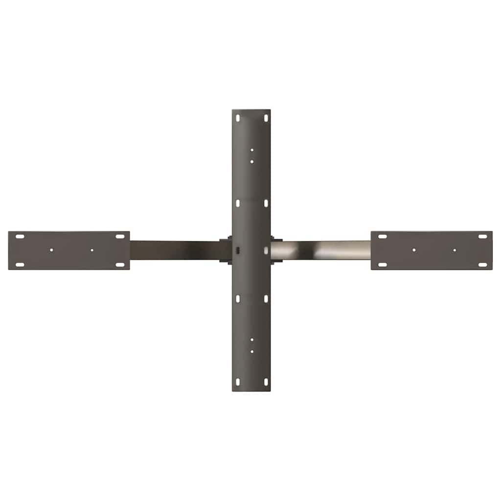 Coffee table leg in spider shape natural steel 98x58x(42-43) cm steel