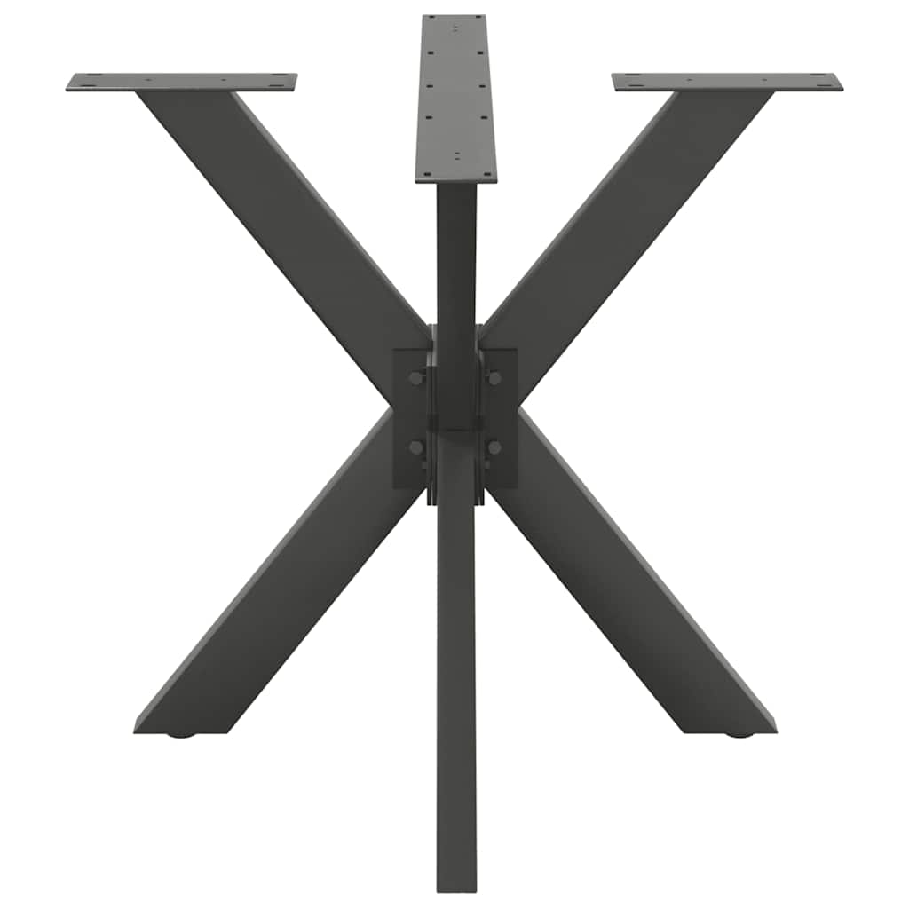 Esstischbein in Spinnenform Anthrazit 85x85x(72-73) cm Stahl