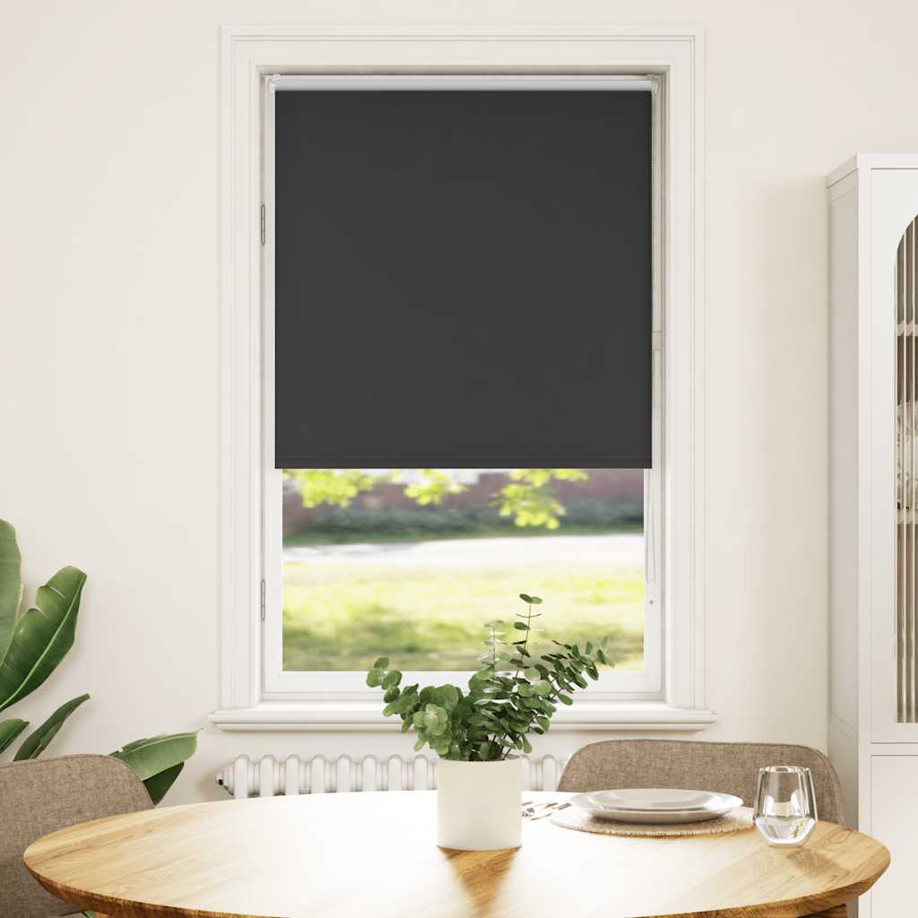 Verdunkelungsrollo Schwarz 75x150 cm Stoffbreite 70,7 cm