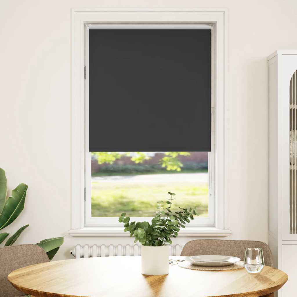 Verdunkelungsrollo Schwarz 85x175 cm Stoffbreite 80,7 cm