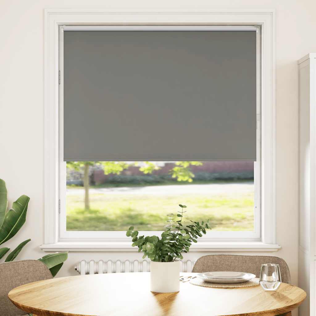 Verdunkelungsrollo Grau 100x150cm Stoffbreite 95,7 cm Polyester