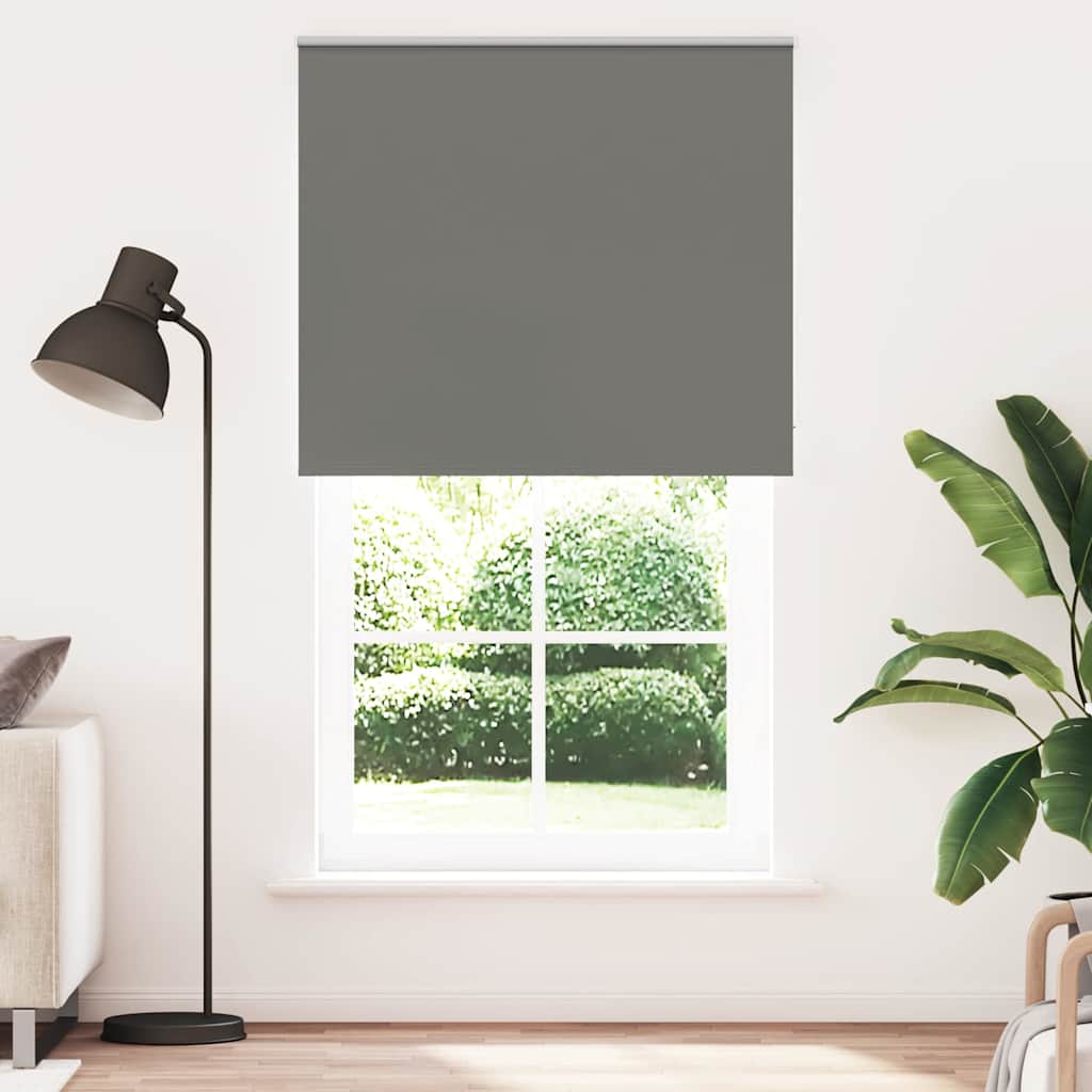 Verdunkelungsrollo Grau 135x210cm Stoffbreite 131,6cm Polyester