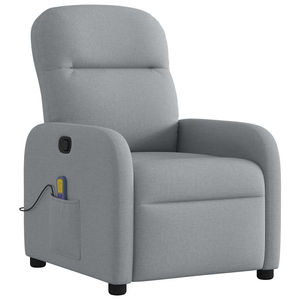 massage chair light gray fabric