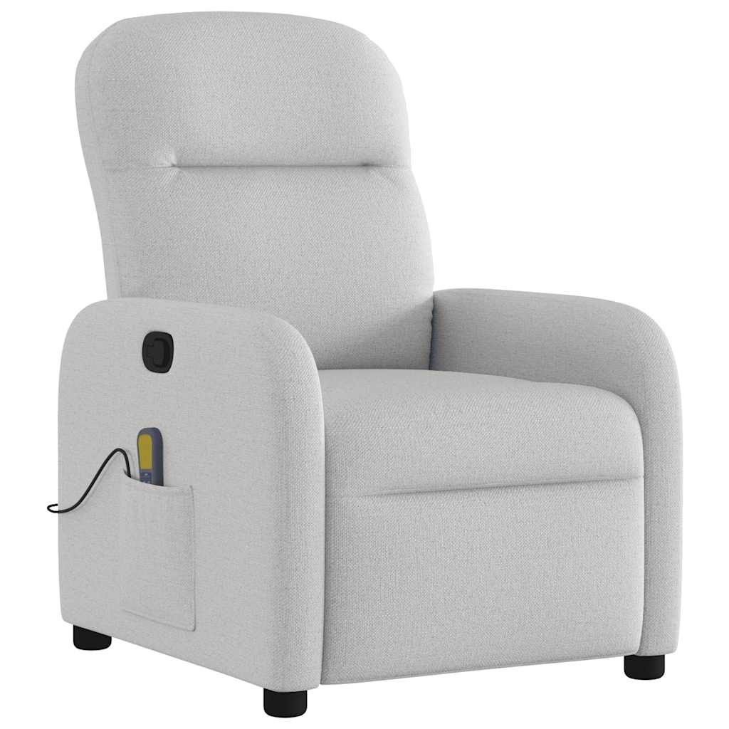 massage chair cloud gray fabric